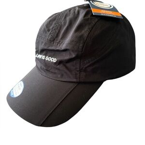 Life is Good Women’s Black ALPINE TREK CORE HAT 50+ SPF adjustable gorpcore